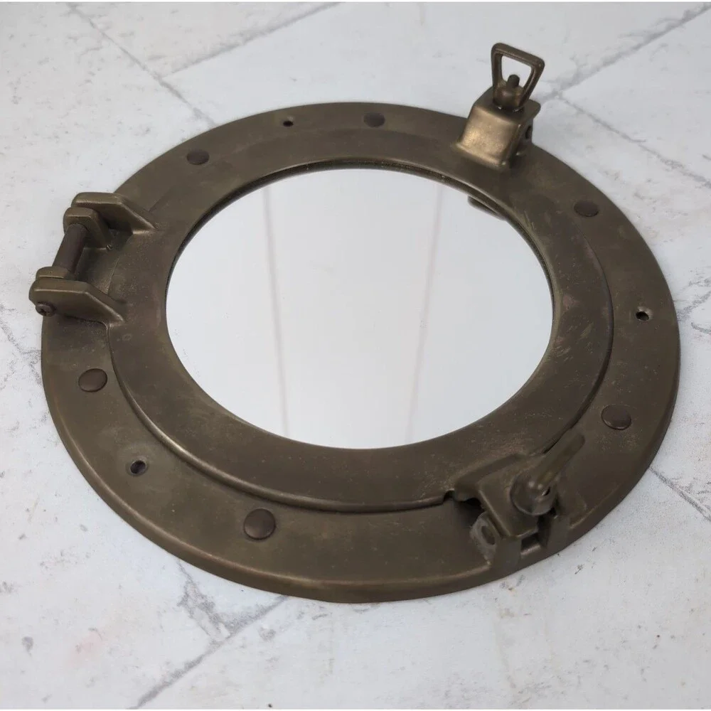 Mirror vintage brass